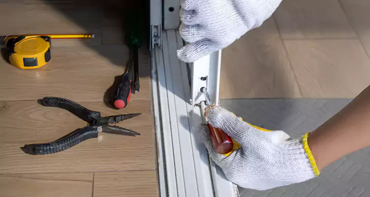 Backyard Sliding Door Track Repair in Martinez, CA