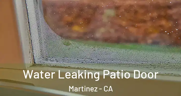  Water Leaking Patio Door Martinez - CA